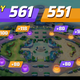 The final breakdown of scores in a Pokémon Unite match.